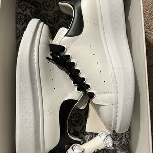Alexander McQueen White and Black Sneakers